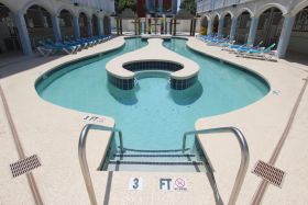 5,6,7,8, Bedroom Vacation Rental Condo in Myrtle Beach Villas II sleeps 6,7,8,9,10,11,12,13,14,15,16,17,18,19,20 pool view