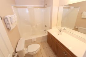 Upstairs left pool side Bathroom